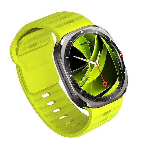 Mobile Origin Samsung Galaxy Watch Ultra 47mm Armbånd Easy Strap Silicone Gul