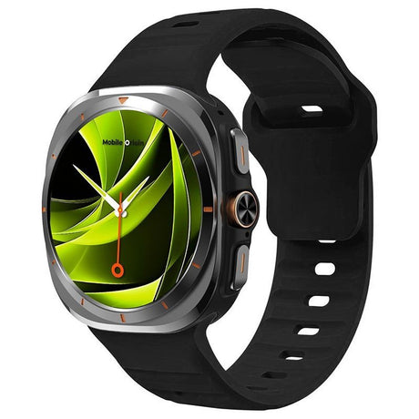 Mobile Origin Samsung Galaxy Watch Ultra 47mm Armband Easy Strap Silicone Svart