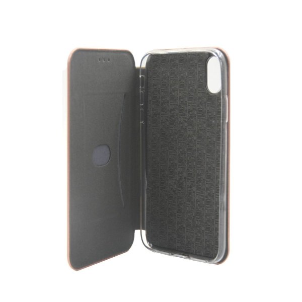iPhone Xr Cover med Stativ Rosaguld