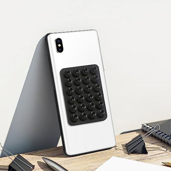 Mobilholder Sugekop Sort