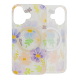 iPhone 17 Cover Floral MagSafe Lilla Gul