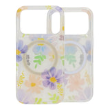 iPhone 17 Pro Cover Floral MagSafe Lilla Gul