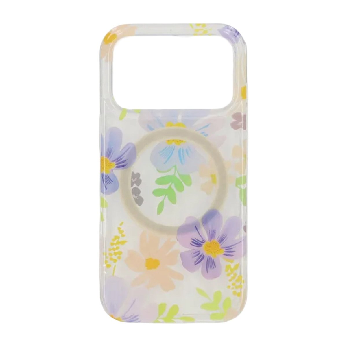 iPhone 17 Pro Cover Floral MagSafe Lilla Gul