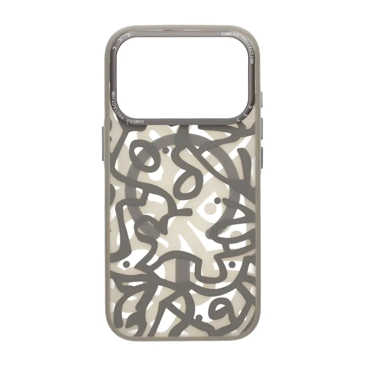 iPhone 17 Pro Cover Graffiti MagSafe Grå