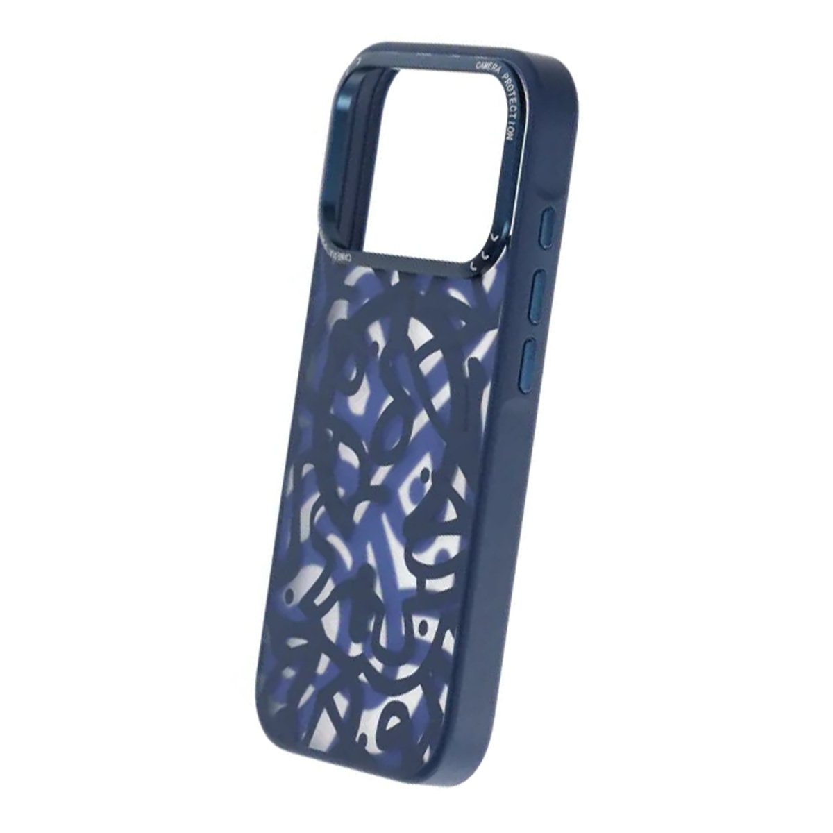 iPhone 17 Pro Max Cover Graffiti MagSafe Blå