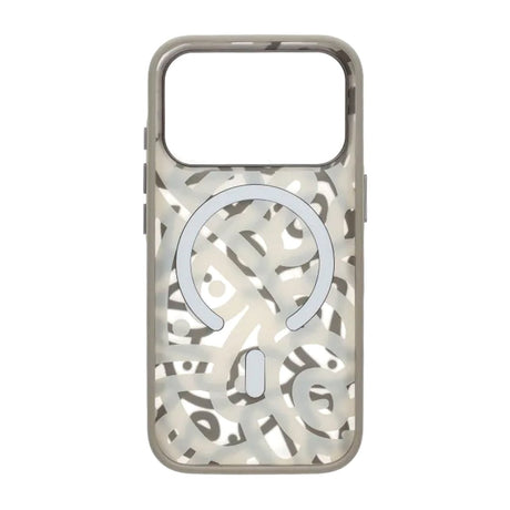 iPhone 17 Pro Max Cover Graffiti MagSafe Grå