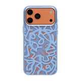 iPhone 17 Pro Max Cover Graffiti MagSafe Lyseblå