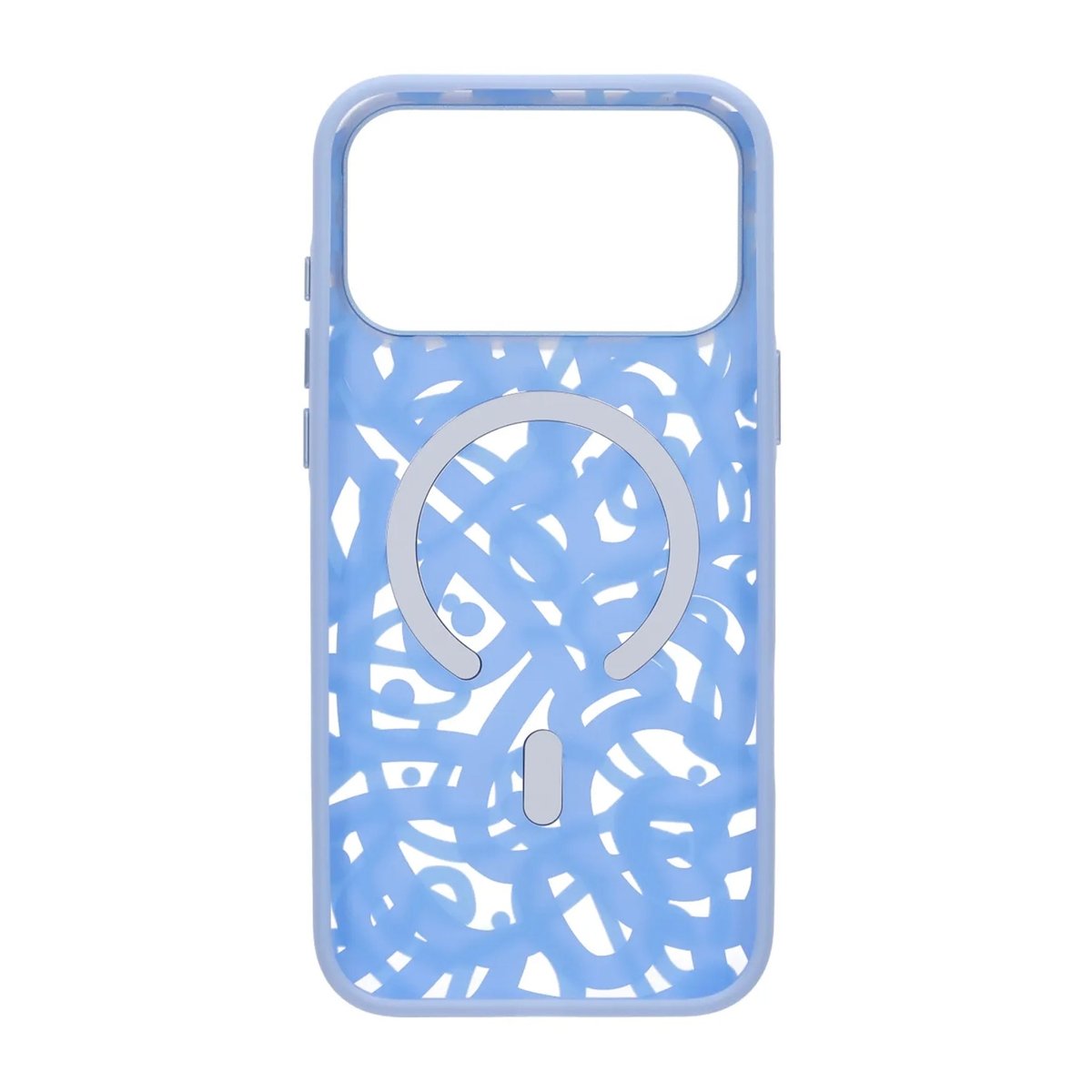iPhone 17 Pro Max Cover Graffiti MagSafe Lyseblå