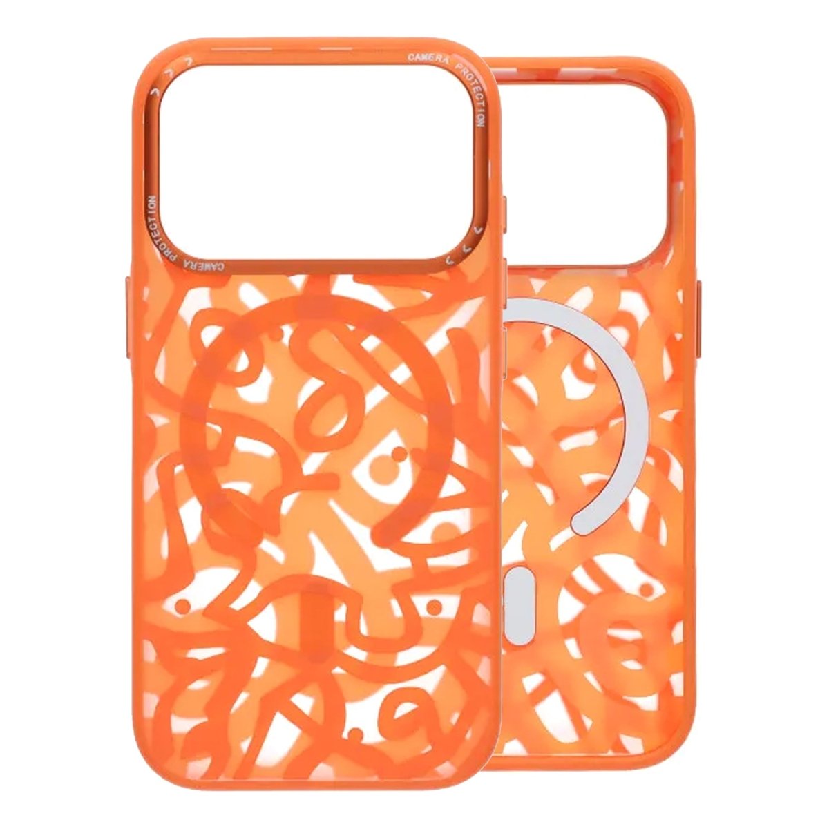 iPhone 17 Pro Cover Graffiti MagSafe Orange