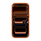 iPhone 17 Pro Max/iPhone 18 Pro Max Cover MagSafe-stativ Strass Orange