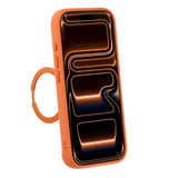 iPhone 17 Pro/iPhone 18 Pro Cover MagSafe-stativ Strass Orange