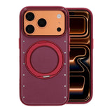 iPhone 17 Pro/iPhone 18 Pro Cover MagSafe-stativ Strass Rød