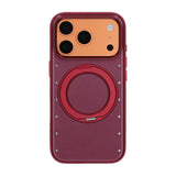 iPhone 17 Pro/iPhone 18 Pro Cover MagSafe-stativ Strass Rød