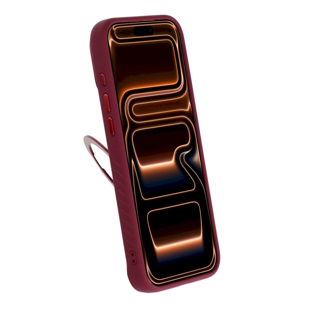 iPhone 17 Pro/iPhone 18 Pro Cover MagSafe-stativ Strass Rød