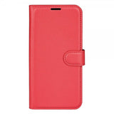 Motorola Edge 30 Etui Litchi Rød