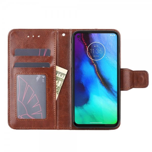 Motorola Edge 30 Pro Etui med Kortlomme Brun
