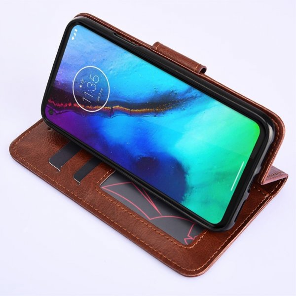 Motorola Edge 30 Pro Etui med Kortlomme Brun