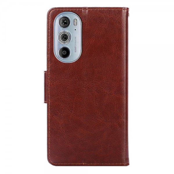 Motorola Edge 30 Pro Etui med Kortlomme Brun