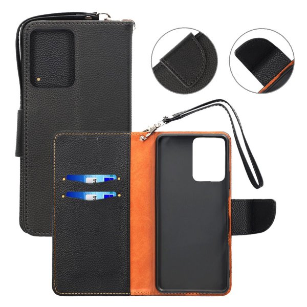 Motorola Moto E14 Cover med Stand Sort