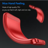 Motorola Moto G14 Cover Børstet Kulfibertekstur Rød