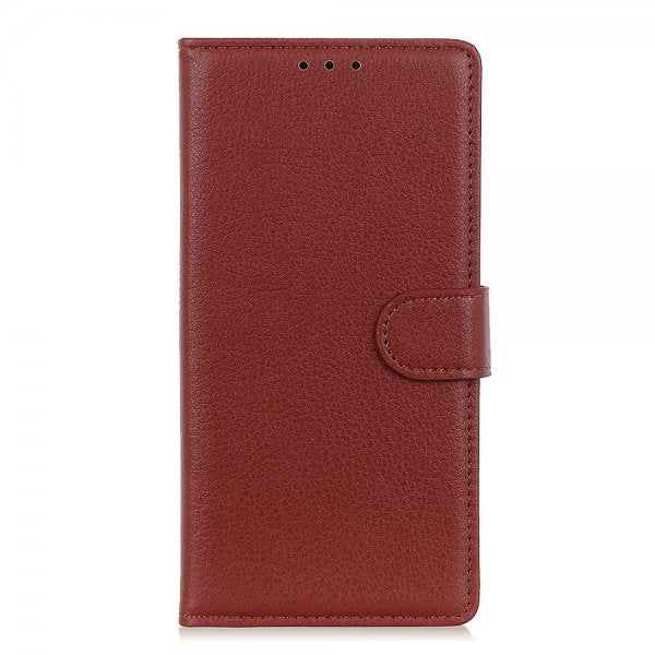 Motorola Moto G200 Cover Litchi Brun