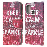 Motorola Moto G30 Cover Motiv Keep Calm and Sparkle