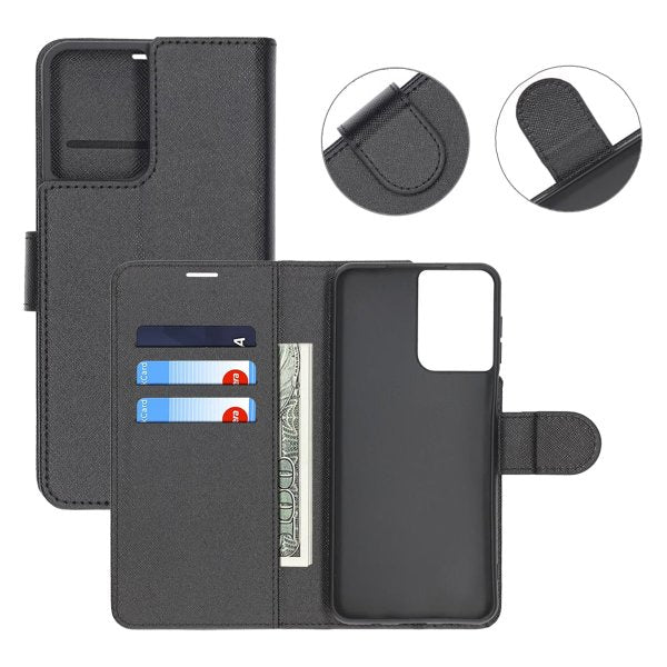 Motorola Moto G55 Cover med Stand Sort