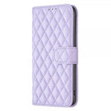 Motorola Moto G62 5G Cover Rhombusmønster Lilla