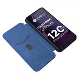 Motorola Moto G84 Cover Kulfibertekstur Blå