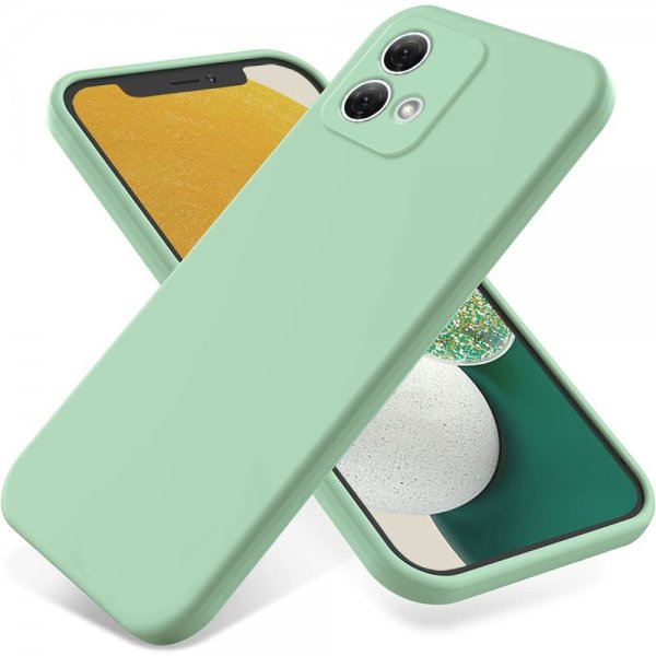 Motorola Moto G84 Cover med Strap Silikone Grøn