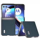 ABEEL Motorola Razr 40 Ultra Cover Ægte Læder Grøn