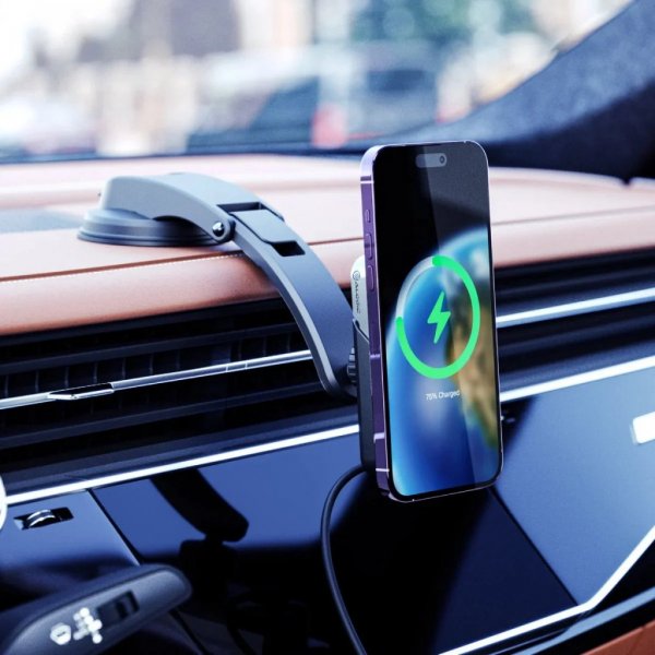 ALOGIC Matrix Magnetisk Biloplader med Luftventil & Dash Mount MagSafe