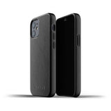 Mujjo iPhone 12 Mini Cover Full Leather Case Sort