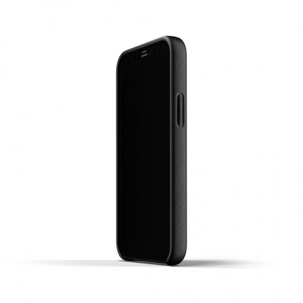 Mujjo iPhone 12 Mini Cover Full Leather Case Sort