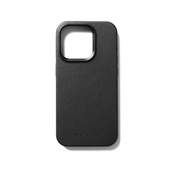 Mujjo iPhone 15 Pro Cover Full Læder Taske MagSafe Sort