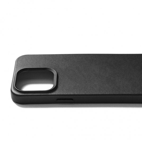 Mujjo iPhone 15 Pro Max Cover i fuldnarvet læder med MagSafe, sort