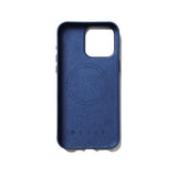Mujjo iPhone 15 Pro Max Cover i fuldnarvet læder med MagSafe Monaco Blue