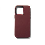 Mujjo iPhone 15 Pro Max Cover Full Leather Case MagSafe Burgundy