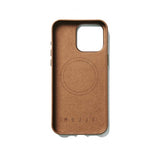 Mujjo iPhone 15 Pro Max Cover i fuldnarvet læder med MagSafe Dark Tan