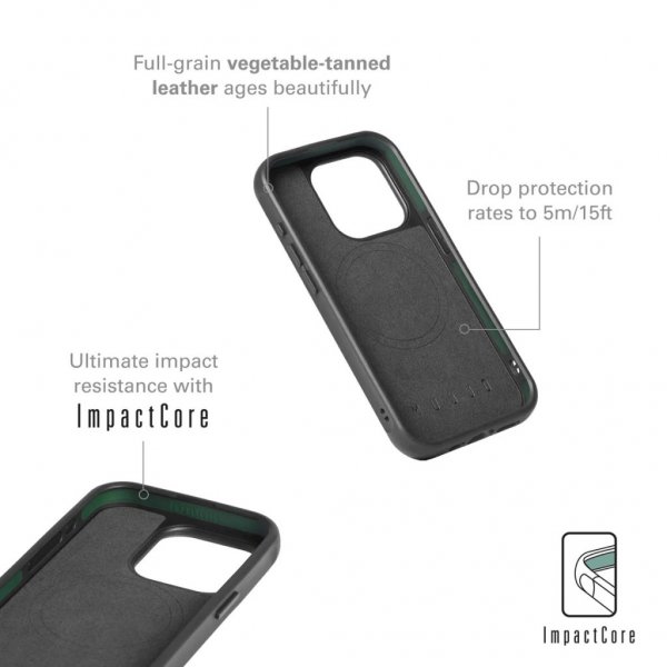 Mujjo iPhone 15 Pro Cover Shield Case Sort
