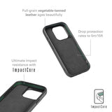 Mujjo iPhone 15 Pro Cover Shield Case Sort