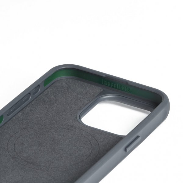 Mujjo iPhone 15 Pro Max Cover Shield Case Steel Blue