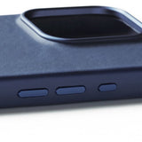 Mujjo iPhone 16 Pro Cover i Fuld Læder Monaco Blue