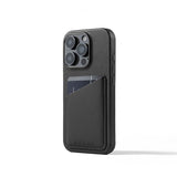 Mujjo iPhone 16 Pro Cover Full Leather Wallet Case Sort