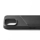 Mujjo iPhone 16 Pro Cover Full Leather Wallet Case Sort