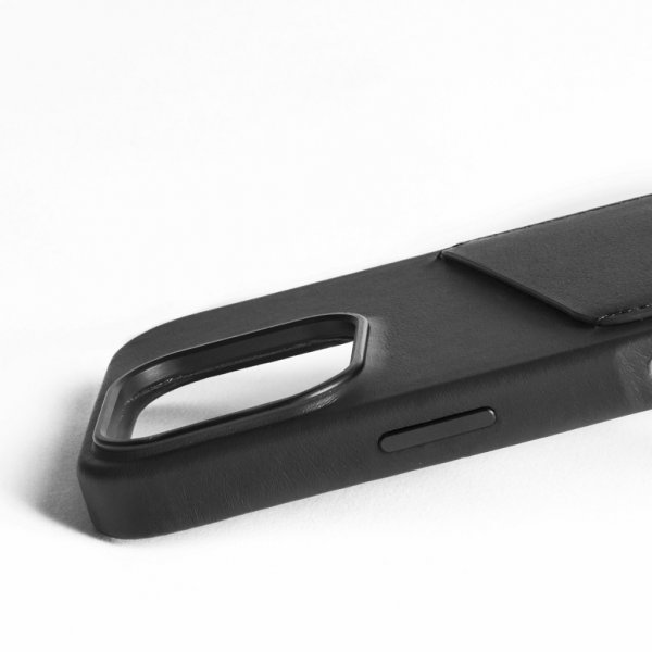 Mujjo iPhone 16 Pro Cover Full Leather Wallet Case Sort
