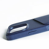 Mujjo iPhone 16 Pro Cover Full Læder Wallet Case Monaco Blue