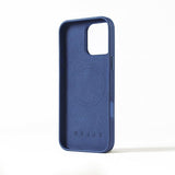 Mujjo iPhone 16 Pro Max Cover Full Leather Case Monaco Blue