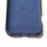 Mujjo iPhone 16 Pro Max Cover Full Leather Case Monaco Blue