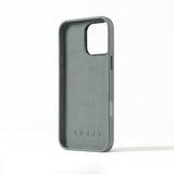 Mujjo iPhone 16 Pro Max Cover Full Leather Case Green Smoke